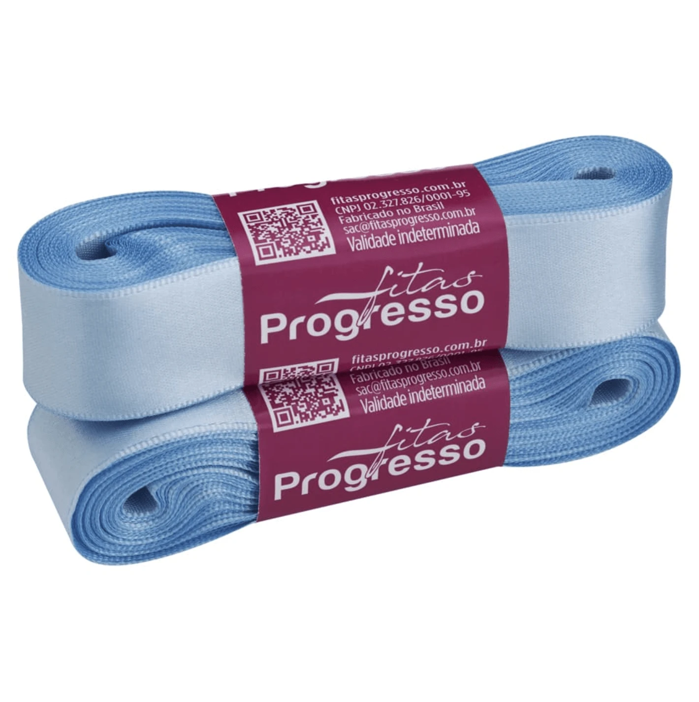 Satin Ribbon 22mm Wide In 10m Pieces. - BLUE BB (COLOR 212) - View 1