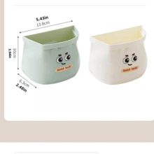 1pc New Magnetic Storage Box, Fridge Side Door Storage Rack, Household Kitchen Cling Film Holder, Wall-Mounted Storage Box