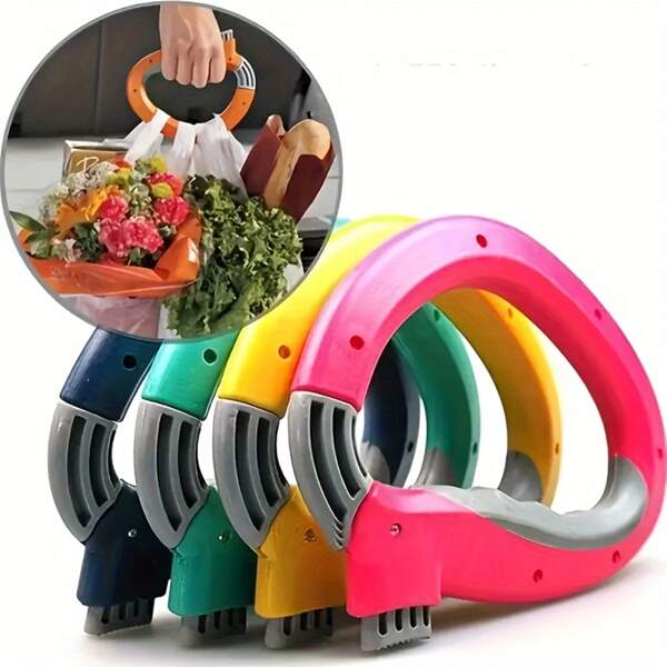 Grocery Bag Carrier Handle Grip, Ergonomic Design, Multi-Colour Available, Comfortable Shopping Assistant