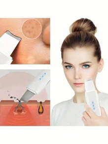 Haut-schaber Gesichts-spatel, Ultraschall-haut-scrubber Gesichtsreinigungs-import & Export-spatelgerät, Gesicht-spatel Haut-spatel Poren-reiniger Mitesser-entfernerwerkzeuge, Für Gesichtstiefenreinigung