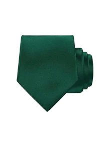 1pc Men's Business Fashion High-Quality Smooth Glossy Solid Color Satin Necktie (8cm) Men Necktie