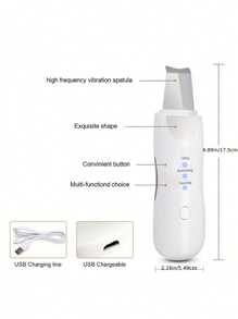 Haut-schaber Gesichts-spatel, Ultraschall-haut-scrubber Gesichtsreinigungs-import & Export-spatelgerät, Gesicht-spatel Haut-spatel Poren-reiniger Mitesser-entfernerwerkzeuge, Für Gesichtstiefenreinigung