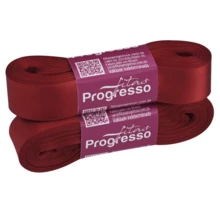 Satin Ribbon 22mm Wide In 10m Pieces. - RED (COLOR 209) - View 2