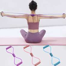 8-Shaped Resistance Band Yoga Trainer, Chest Expander Elastic Rope, Women Back Fitness Equipment