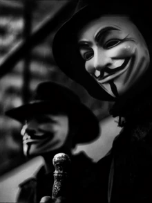 1pc Premium Electroplated Gold/Silver Mask, Movie Theme Mask For Halloween Party Costume Prop - Multicolor - View 3