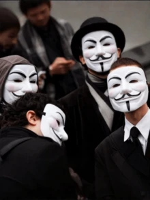 1 件优质电镀金/银面具，电影主题面具，适用于万圣节派对服装道具 - 彩色 - 查看 5