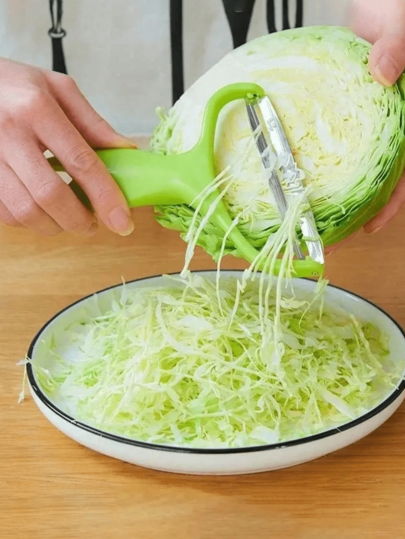 1/3piece Multifunctional Stainless Steel Cabbage Slicer And Vegetable Peeler - Perfect For Slicing, Chopping, And Scraping - Essential Kitchen Tools For Thanksgiving Preparation, Vegetable Slicer, Cabbage Slicer, Purple Cabbage And Cabbage Slicer, Multi-Functional Vegetable Slicer, Wide Mouth Slicer, Kitchen Supplies, Daily Necessities, Kitchen Dining Area,