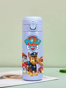 Paw Patrol 1Pc PAW Patrol Sports Insulated Stainless Steel Sports Water Bottle Cute Cartoon Characters Ryder Rubble Chase Skye Rocky Zuma 14oz (420ml) For Outdoor Activities Camping, Driving, Birthday Gift, Christmas Gift For Men And Women Fitness Lovers (The Color Of The Lid Button May Be Random)