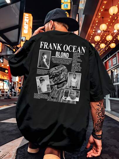 Camiseta Frank Ocean Cantor Internacional Musica Camisa Casual Blusa Unissex Masculino Feminino 100% Algodão Top Premium Streetwear Lançamento Preto Branco Envio Imediato Varias Cores!! Plus Size