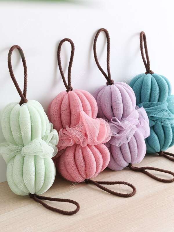 Bath Ball, Soft Bathroom Scrubber, Bath Products, Bath Flower Foaming Net Splicing Multi-Color Bath Ball, Bathroom Products, Household Bath Products.