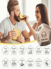 1 pieza Dados de citas de 12 caras para parejas, cubo giratorio de actividad interactiva de alimentos, accesorio creativo de citas para parejas, juguete divertido para vacaciones, regalo sorpresa de Navidad y Día de San Valentín, dados exclusivos de 12 caras para parejas, selector de actividad de alimentos, adecuado para noches de citas y eventos de celebración - Aniversario, Día de San Valentín, Cumpleaños y Regalos de Navidad - Selector de alimentos divertido y creativo (color aleatorio) Decoraciones navideñas Pijamas navideños Regalos de Navidad Decoración navideña