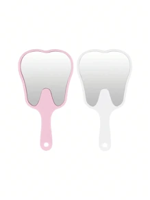 1 件镜子，手持化妆镜，随身旅行镜化妆镜，便携式美容镜，女士礼物，家居装饰，适用于水疗/浴室/家居/剃须/化妆镜