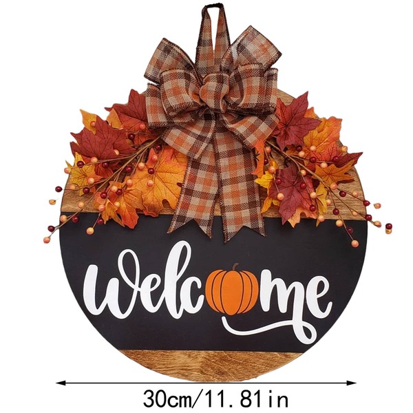 Fall Front Door Decor | Fall Door Hanger | Fall Welcome Sign | Pumpkin Door Hanger | Fall Door Wreath | Fall Porch Decor | Fall Door Sign