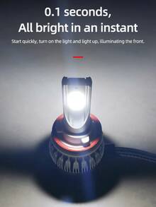 Pair Of C6 Super Led Lamps 6000K H1 H3 H4 H7 H11 H13 H16 H27 HB3 HB4 12V To 24V - HB3/9005 - 查看 3