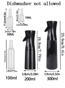 1pc Clean Beauty Spray Bottle Makeup, Fine Spray Bottle, Beauty Salon Continuous Spray Makeup Supplement Bottle, Superfine Spray Bottle - Hair, Home Cleaning, Salon, Gardening, Beauty, Plants, Skin Care, Hair, Cleaning, Body Care And Other Continuous Spray Bottle, Spray Superfine Spray Bottle Continuous Spray Bottle