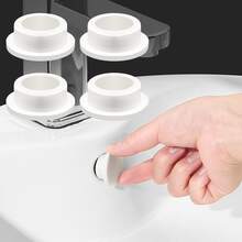 1/2/4pcs Sink Overflow Cover, Kitchen Bathroom Sink Hole, Sink Plug, Water Level Rises, Overflow Water, Plug For Bathtub Drainage Cover - Multicolor - View 6