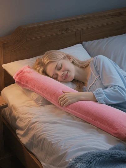 1pc Elongated Hot Water Bottle, Refillable Hand Warmer, Durable Anti-Explosion, Winter Warming Accessory (Due To Different Batches, The Lining Patterns And Colors May Vary Slightly. We Apologize For Any Inconvenience Caused. The Ribbon Fabric, Rib Color And Pattern Are Randomly Shipped)