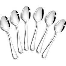 1/3/6/12 Piezas Mini Cucharilla de Café, Juego de Cucharillas Pequeñas de Acero Inoxidable para Postre, Café, Té, Azúcar, Aperitivos, Apto para Lavavajillas - Plateado - Ver 7