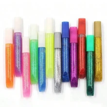 1/3/5pcs Glitter Gel Pens, Colored Glitter Pens, 7-Color Gel Pens In Gold And Silver, Suitable For DIY Crafting And Painting