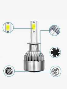 Pair Of C6 Super Led Lamps 6000K H1 H3 H4 H7 H11 H13 H16 H27 HB3 HB4 12V To 24V - HB3/9005 - 查看 8