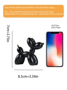 1 Black And White Balloon Dog Ornament, Modern Decorative Home Ornament, Can Be Placed In The Living Room, Bedroom, Bookshelf, Desk, Simple Animal Art Decoration Statue, The Best Gift For Birthdays, The Best Gift For Mothers On Mother's Day