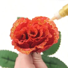 1/3/5pcs Glitter Gel Pens, Colored Glitter Pens, 7-Color Gel Pens In Gold And Silver, Suitable For DIY Crafting And Painting