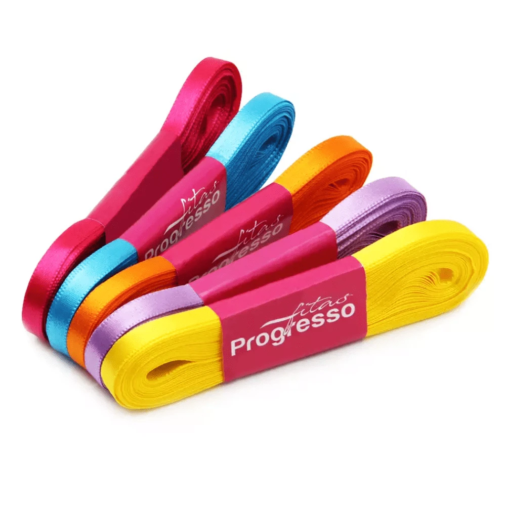 50m fita cetim fina 7 mm escolha a cor - Multicolorido - Visão 1