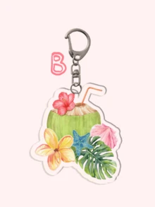 1个可爱萌系领结咖啡钥匙扣，草莓饮料钥匙扣/樱桃钥匙扣/友谊钥匙扣/Y2K钥匙扣。日常佩戴和节日礼物皆宜的包包挂件，INS风。《老友记》主题，日常包包配饰，包包挂饰，挂绳，钥匙扣，汽车钥匙圈。送给姐妹、女性、朋友、家人的理想礼物。 - 彩色 - 查看 9