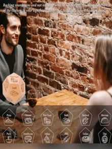 1 pieza Dados de citas de 12 caras para parejas, cubo giratorio de actividad interactiva de alimentos, accesorio creativo de citas para parejas, juguete divertido para vacaciones, regalo sorpresa de Navidad y Día de San Valentín, dados exclusivos de 12 caras para parejas, selector de actividad de alimentos, adecuado para noches de citas y eventos de celebración - Aniversario, Día de San Valentín, Cumpleaños y Regalos de Navidad - Selector de alimentos divertido y creativo (color aleatorio) Decoraciones navideñas Pijamas navideños Regalos de Navidad Decoración navideña