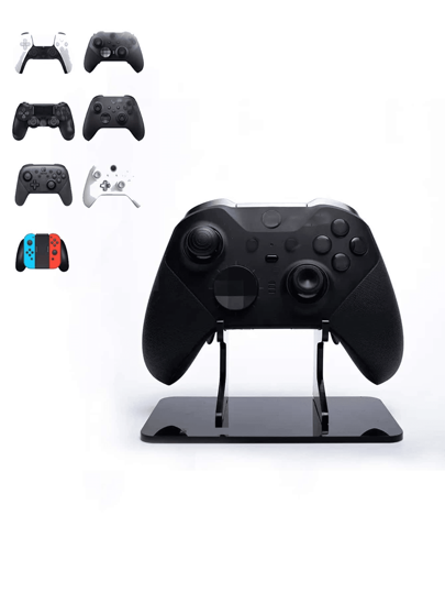 1pc Transparent Acrylic Desktop Storage Stand For P5/P4/Xs Game Controller, Holiday Gift, Black Phone Holder (Game Console Not Included)