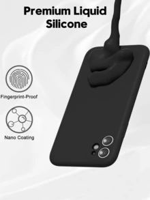 3-In-1 Protective Case Set Compatible With IPhone, Includes 2pcs Privacy Screen Protectors (Anti-Scratch Tempered Glass) + 1pc Black Matte Finish Phone Case, Easy Installation, Hydrophobic & Oleophobic Coating, Fingerprint-Resistant Screen Protection Essentials, Applicable To Daily Shield, Office, Home Privacy Screen Protector Phone Screen Protector Phone Accessories Waterproof Shockproof Anti-Fall Full Cover - Black - View 7