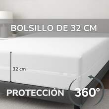 Mattress Cover Protector Double With Zipper Complete Mattress Protection - Red - View 2