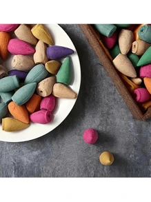 60-100个天然回流香筒，香气持久，带来正能量和纯净的空气。多种香味，包括茉莉、玫瑰、百合、檀香、桂花、艾蒿、沉香、薰衣草等。 - 100顆 - 查看 10