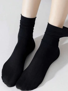 1/10 双纯色图案男女情侣运动袜中筒袜春夏节日礼物（无卡）