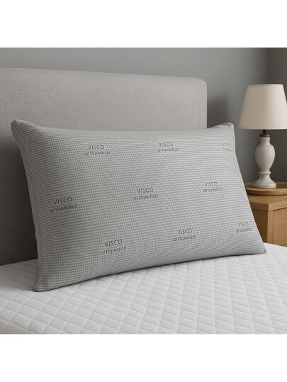 MADE IN TURKEY Visco Kussen 50x70 Cm Memory Foam Shredded Filling Katoenen Hoes 1000g Neck Back Support