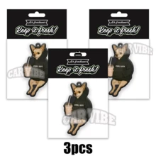 CUTE FUNNY'Gangsta DOG'pattern Design Car Air Fresheners - Hanging Rearview Mirror Scented Tablets, Cool Automotive Decor, Paper-Based Vehicle Air Freshener Combo Set With Assorted Designs, Gift For Friends - Multicolor - View 17