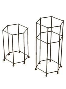 1个360°旋转六角带轮晾衣架，重型滚动晾衣架，承重力强，外观时尚，多种款式可选，节省空间，坚固的金属落地式多杆晾衣架，适用于卧室