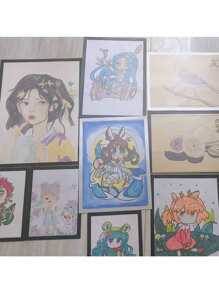 2pcs/3pcs/4pcs Diamond Painting Frames, 15.7X15.7 Inch/40X40 Cm Diamond Painting Canvas, Art Photo File Poster Wall Sticker Frames, Artistic Magnetic Display Frames, Home Wall Magnetic Stickers