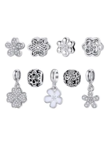 9 件优雅时尚心形、星星、钥匙、爱情锁串珠吊坠 DIY 装饰手链、项链、耳环、珠子、吊坠、饰品、创意配饰 - 彩色 - 查看 14