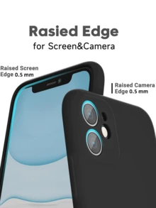3-In-1 Protective Case Set Compatible With IPhone, Includes 2pcs Privacy Screen Protectors (Anti-Scratch Tempered Glass) + 1pc Black Matte Finish Phone Case, Easy Installation, Hydrophobic & Oleophobic Coating, Fingerprint-Resistant Screen Protection Essentials, Applicable To Daily Shield, Office, Home Privacy Screen Protector Phone Screen Protector Phone Accessories Waterproof Shockproof Anti-Fall Full Cover - Black - View 9