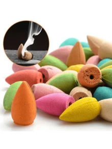 60-100个天然回流香筒，香气持久，带来正能量和纯净的空气。多种香味，包括茉莉、玫瑰、百合、檀香、桂花、艾蒿、沉香、薰衣草等。 - 100顆 - 查看 5