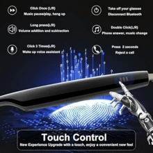 AI Translation Smart Glasses, Color-Changing Lenses, Support 160+ Languages Real-Time Translation, Fashionable Audio Glasses, Built-In Microphone And Speaker, Listen To Music And Answer Phone Calls, Touch Operation, Voice Assistant, Call Noise Reduction, Magnetic Charging, Suitable For Sports, Music, Office, Travel - The Ideal Holiday Gift For Both Men And Women! - 銀色 - 查看 6