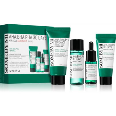 SOME BY MI AHA, BHA, PHA 30 Days Miracle AC SOS Kit SET - Anti-Acne Care Kit