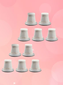 可水洗手持式吸尘器过滤器 - 5/10 可重复使用过滤器，用于无线车载吸尘器、便携式吸尘器配件、塑料材质、兼容特定型号、无需电池过滤器、真空芯、HEPA 真空过滤器、兼容 V8、可水洗和可重复使用的旋风泡沫过滤器