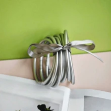 9 Stücke/Set neue Dopamin-Farbmix Jelly Armreifen, modisches Design geeignet für den täglichen Gebrauch von Frauen