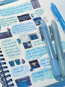 4 件/1 套 12 色闪光荧光笔荧光笔荧光凝胶笔斜头记号笔粉色和可爱荧光笔返校学校办公文具下划线突出显示宽彩色彩绘文具学校用品 - 套裝 - 查看 10