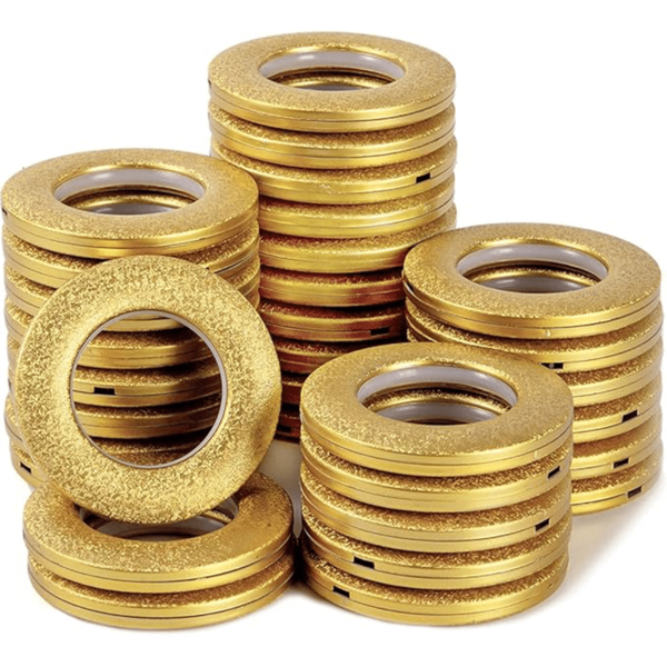 32 Pcs Curtain Grommets 1-9/16" (40mm) Inner Diameter Plastic Curtain Rings, Grommet Eyelets, Home Drapes Grommets, Storage Box For Fabric, Tarps, Curtains