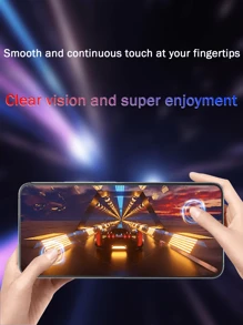 2 片钢化玻璃屏幕保护膜，适用于小米红米手机，防刮，表面光滑，易于安装，隐私保护膜 - 黑色 - 查看 9