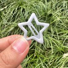 30 Stück weiße Sternhaarclips, modische Mädchen Haarzubehör, süße fünfzackige Sternhaarclips/BB Clips, geeignet für den täglichen Gebrauch, Haarklammern, Haarspangen, Haarclips, Haarspangen, Y2K Accessoires - Weiss - Übersicht 4