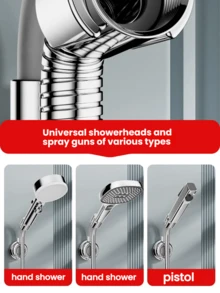 [No Drill]Suction Cup Shower Head Holder - Adjustable Bathroom Shower Bracket For Handheld Sprayer, Universal Fit (360° Rotation, Strong Adhesion) Bathroom Accessories Bathroom Tools - Multicolor - View 6
